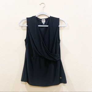 Anne Klein Black Blouse Size S